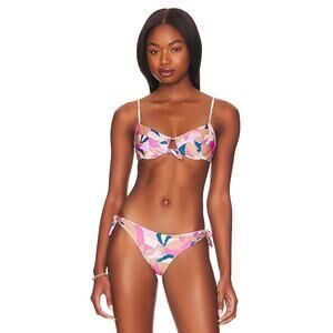 L*Space Rose Sundazed Floral Underwire Bikini Swimsuit Top Size XS